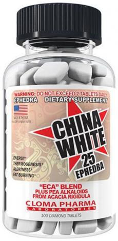 Жиросжигатель Cloma Pharma China White 25 100 таблеток