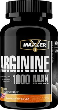 MAXLER Arginine 1000, 100таб