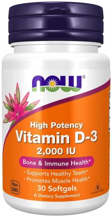NOW Vitamin D-3 2000, 30