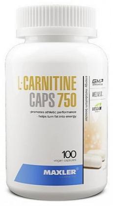 Л-карнитин Maxler L-Carnitine caps 750 100 капсул